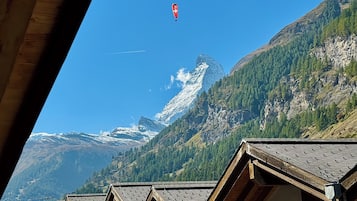 Chambre Double, balcon, vue montagne | Vue sur les montagnes
