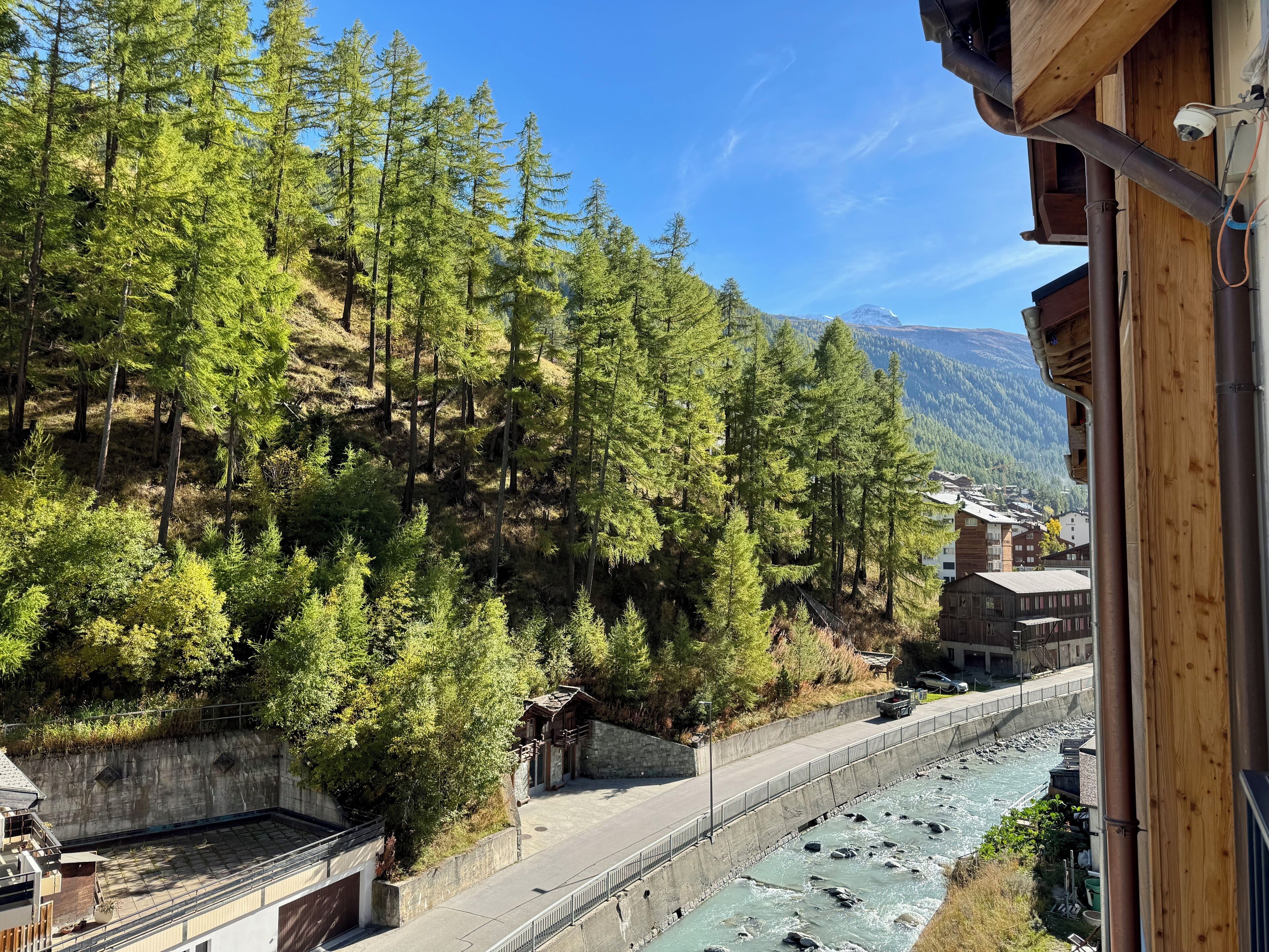Zweibettzimmer, Flussblick | Blick vom Balkon
