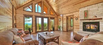 Log Cabin with Million Dollar View! “The Time Out” Secluded property