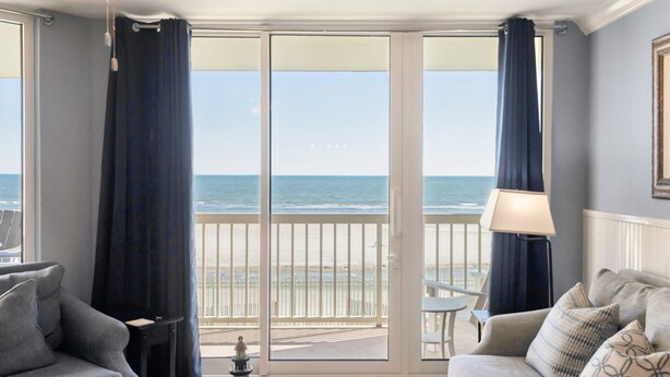 Unclassified image, 1 of 48, button - Oceanfront condo with full balcony - 2 blocks to shops & restaurants - COV 120! (Folly Beach)