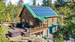 Exterior - New! Secluded Log Cabin with Views & Hot Tub, Foosball, Wood Stove - Heavenly Homestead (Fairplay)