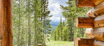 New! Secluded Log Cabin with Views & Hot Tub, Foosball, Wood Stove - Heavenly Homestead