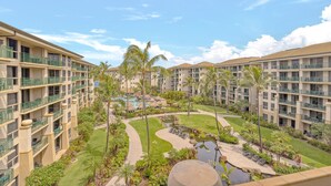 A resort with multiple-story buildings, outdoor pools, and well-maintained gardens. - Maui Resort Rentals: Westin Ka'anapali Ocean Resort North Studio Islandview Villa (Lahaina)
