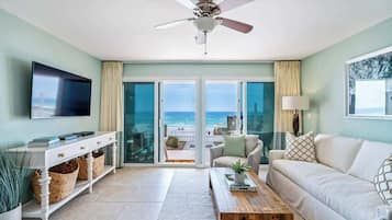 Télévision à écran plat, espaces bureaux