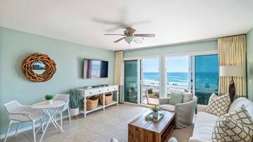 Télévision à écran plat, espaces bureaux