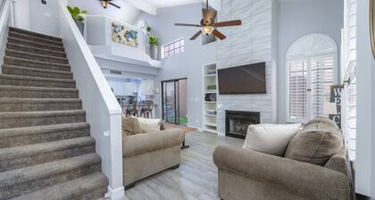 Private condo near Mayo Clinic with garage, patio, office, and pool access.