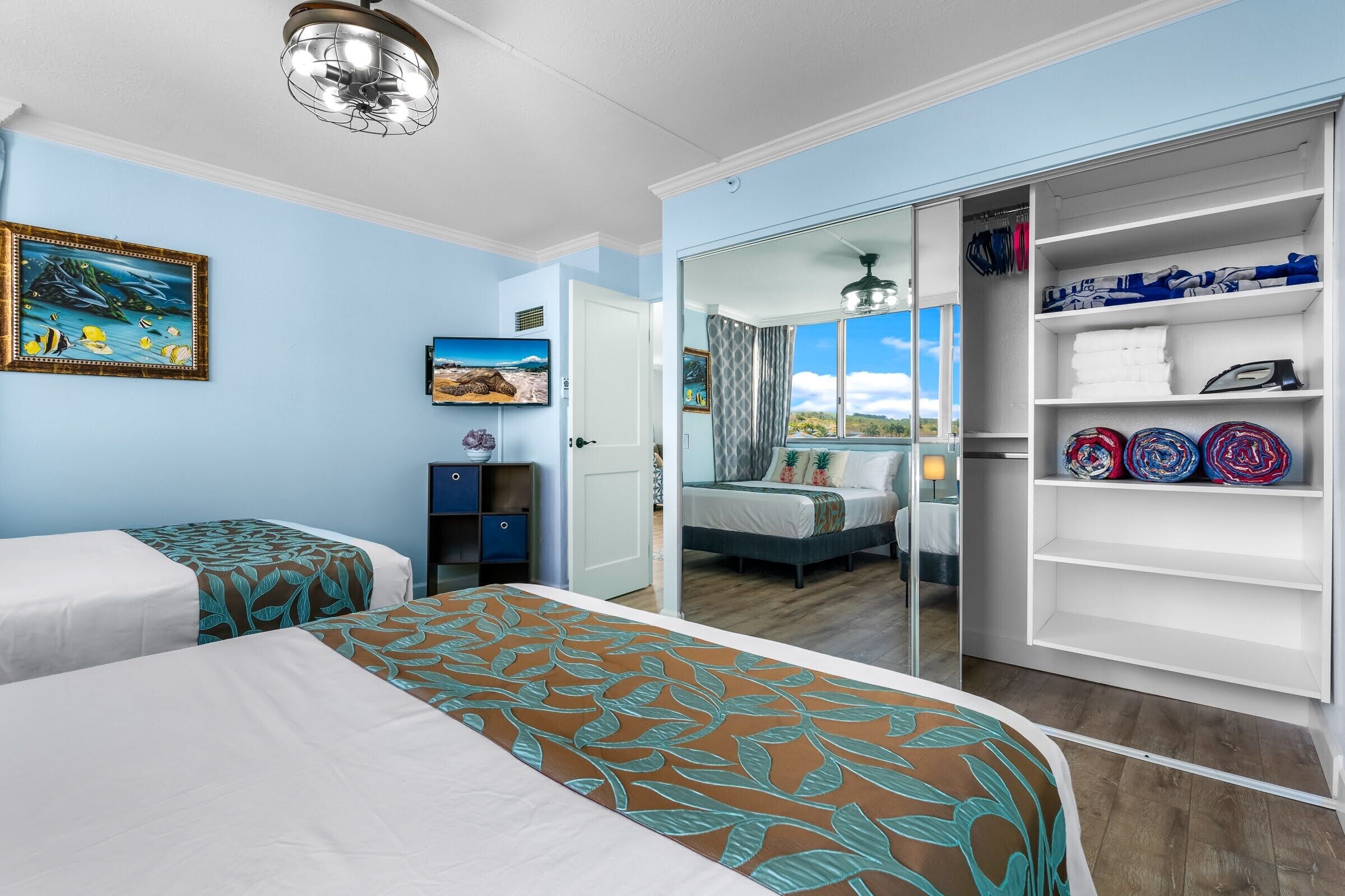 2 bedrooms, desk, iron/ironing board, free WiFi