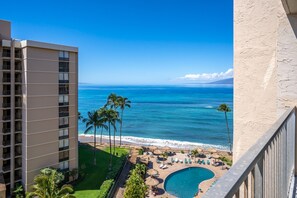 Property grounds - Beautifully 2-BR Oceanfront Condo with A/C (Lahaina)