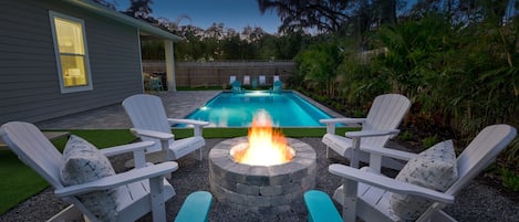 A heated pool