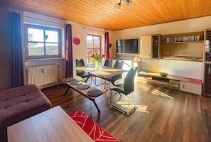 TV, DVD player, table tennis, stereo