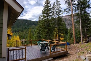 Outdoor dining - Tranquil 3BR Home; Access To Trails & Mtn. Views! (Breckenridge)