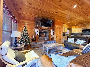 Fernseher, Kamin, Videospiele