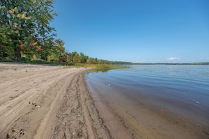 Vlak bij het strand