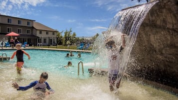 Una piscina riscaldata