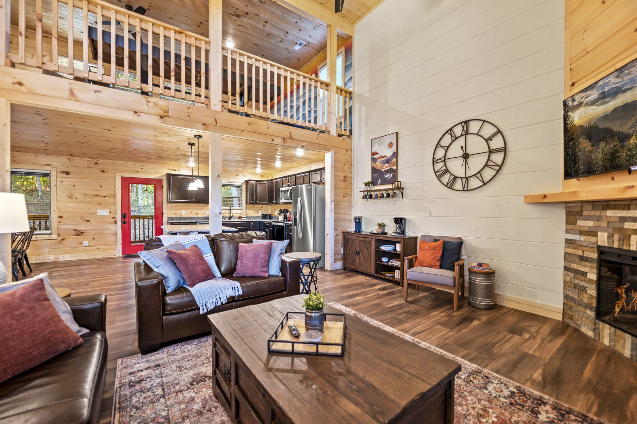 Smart TV, fireplace, video games