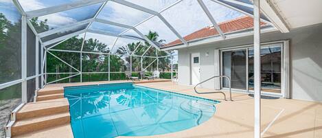A heated pool