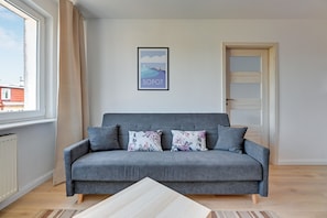 Appartement | 1 slaapkamer, luxe beddengoed, een strijkplank/strijkijzer, reisbedje
