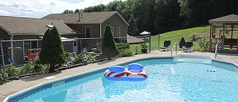 A heated pool