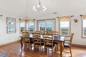 Dining - Overdraft: Steps to Beach, Pool, Hot Tub, 7BR OBX (Southern Shores)