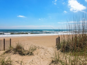 On the beach