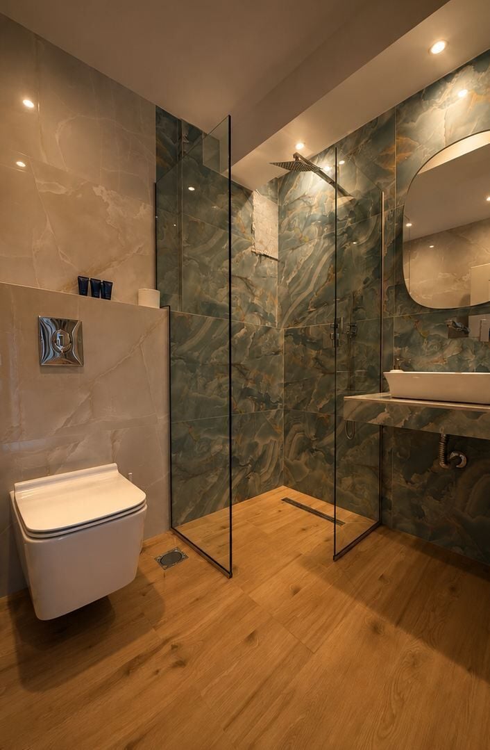 Triple Room | Bathroom | Hair dryer, slippers, towels, shampoo