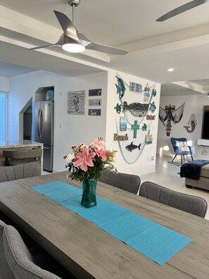 Dining - 3BR 10 Guest with Pvt. Jacuzzi 2 pools Gated Comm. AC Security 24-7 (Rosarito)