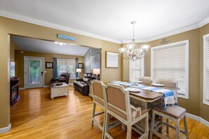 Family House | Living area | 55-inch Smart TV with digital channels, TV, fireplace - Bradley Bungalow Sleeps 11 Sevierville (Sevierville)