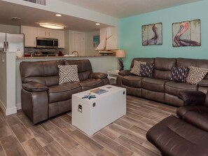Condo, Multiple Beds, Patio (#413 - No Pets) | Living area - Laguna Reef 2 by Miss Kitty’s (Rockport)