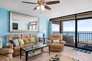 Condo, Multiple Beds, Patio (Pier Pleasure - No Pets Allowed) | Living area | 42-inch flat-screen TV with cable channels, TV - Laguna Reef 2 by Miss Kitty’s (Rockport)