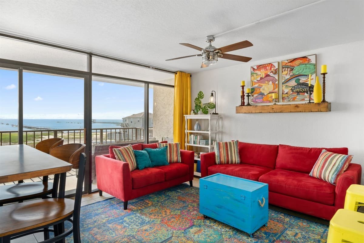 Condo, Multiple Beds, Balcony (Tequila Sunrise - Pet Friendly) | Living area | 42-inch flat-screen TV with cable channels, TV