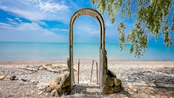 Aan het strand