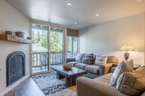 TV, fireplace, DVD player