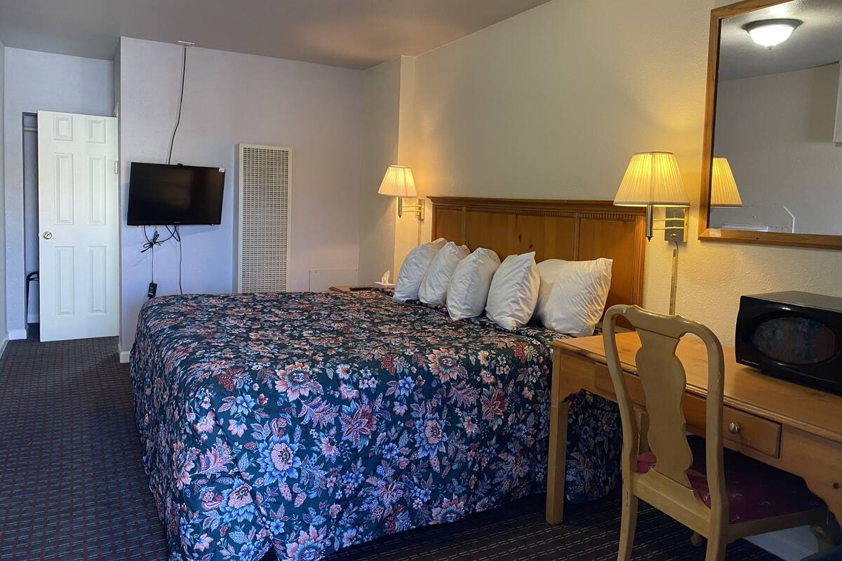 Economy Single Room, 1 King Bed | In-room safe, desk, bed sheets
