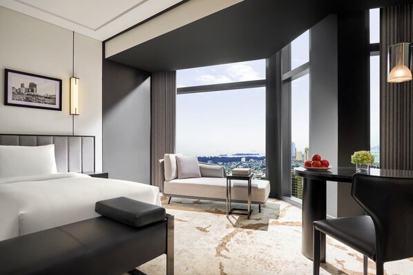 Egyptian cotton sheets, premium bedding, pillow-top beds, in-room safe