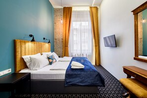 Standard-Doppelzimmer | Individuell dekoriert, individuell eingerichtet, Verdunkelungsvorhänge