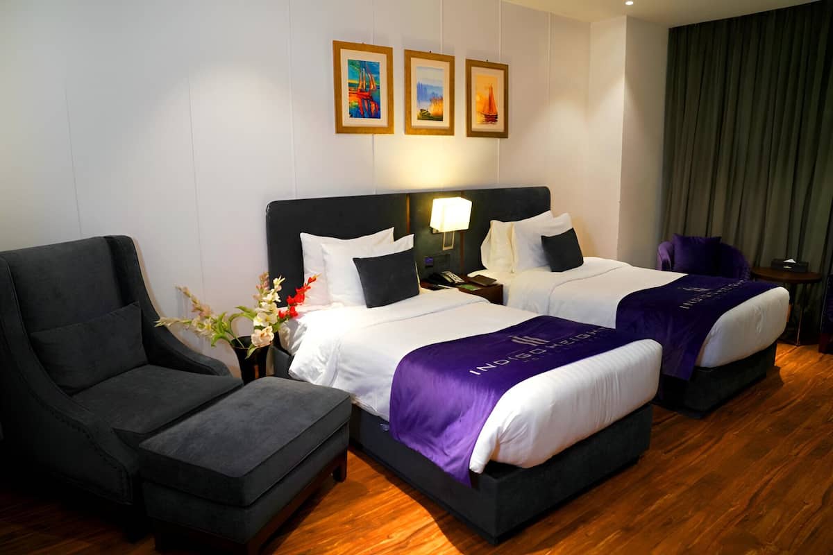 Chambre Deluxe avec lits jumeaux | 1 chambre, Wi-Fi gratuit, draps fournis