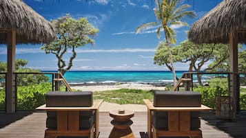 Suite, 2 soverom, ved strandkanten (Ground Floor, Kauhale) | Lanai