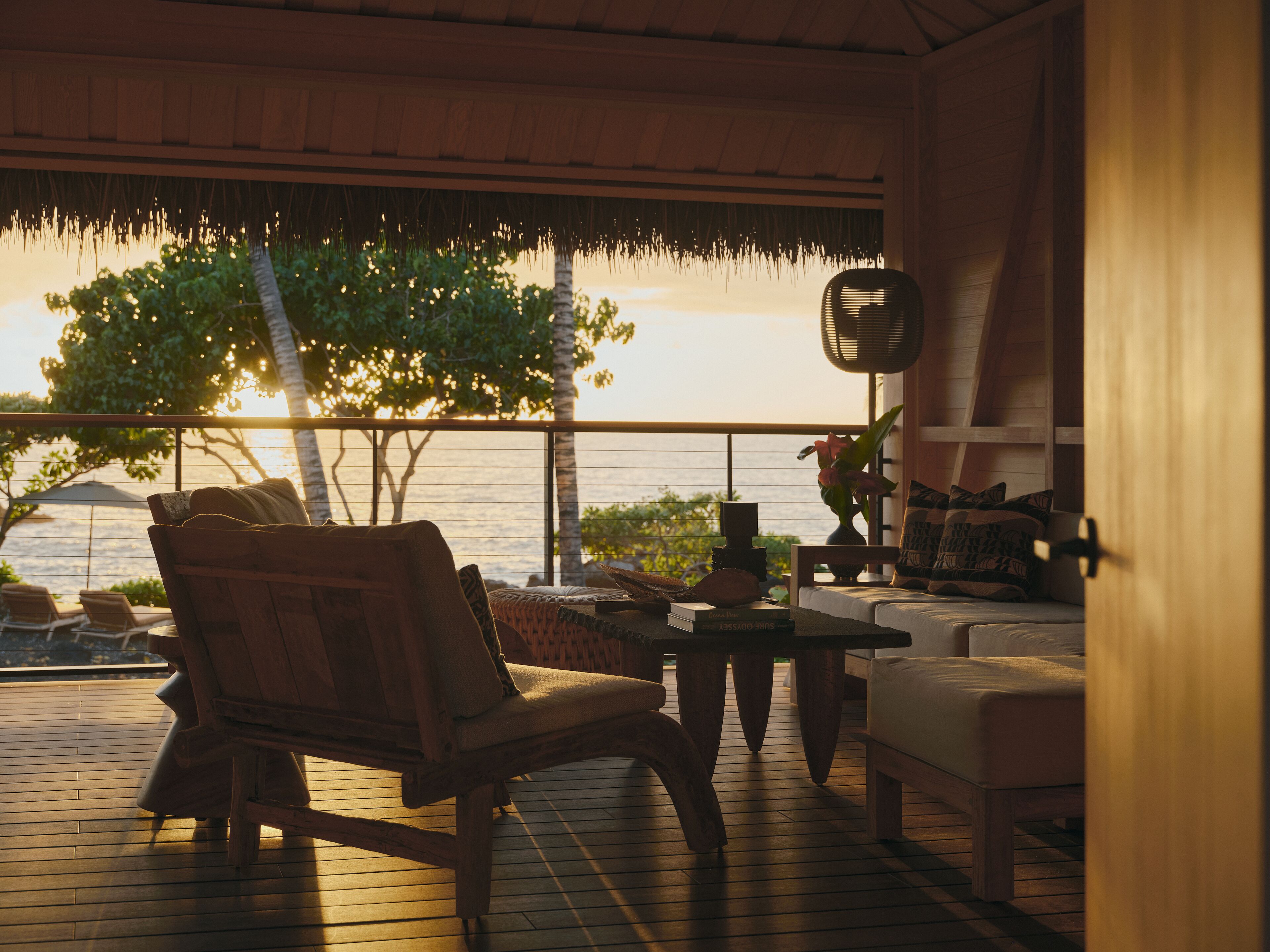 Suite, 2 soverom, ved havkanten (Ground Floor, Black Sand, Kauhale) | Oppholdsområde