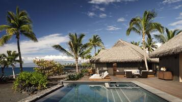 Suíte, 4 quartos, de frente para o oceano (Maheawalu Kauhale) | Piscina particular