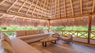 Upscale villa in gated community of Yal Ku Ha with Lagoon access!