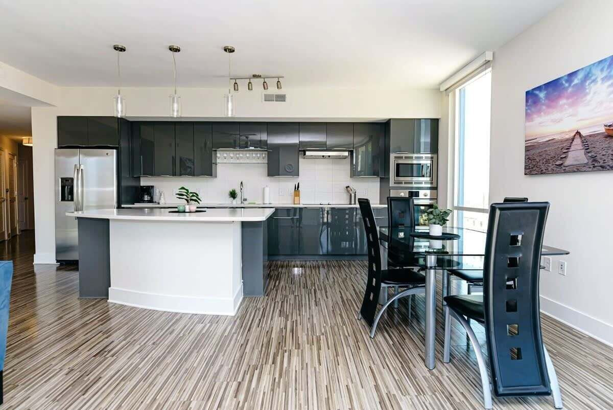 Apartment, 2 Bedrooms | Private kitchen | Fridge, oven, dishwasher, coffee/tea maker