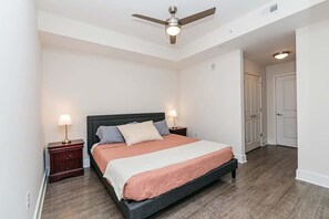 Apartment, 1 Bedroom | 1 bedroom, desk, laptop workspace, iron/ironing board