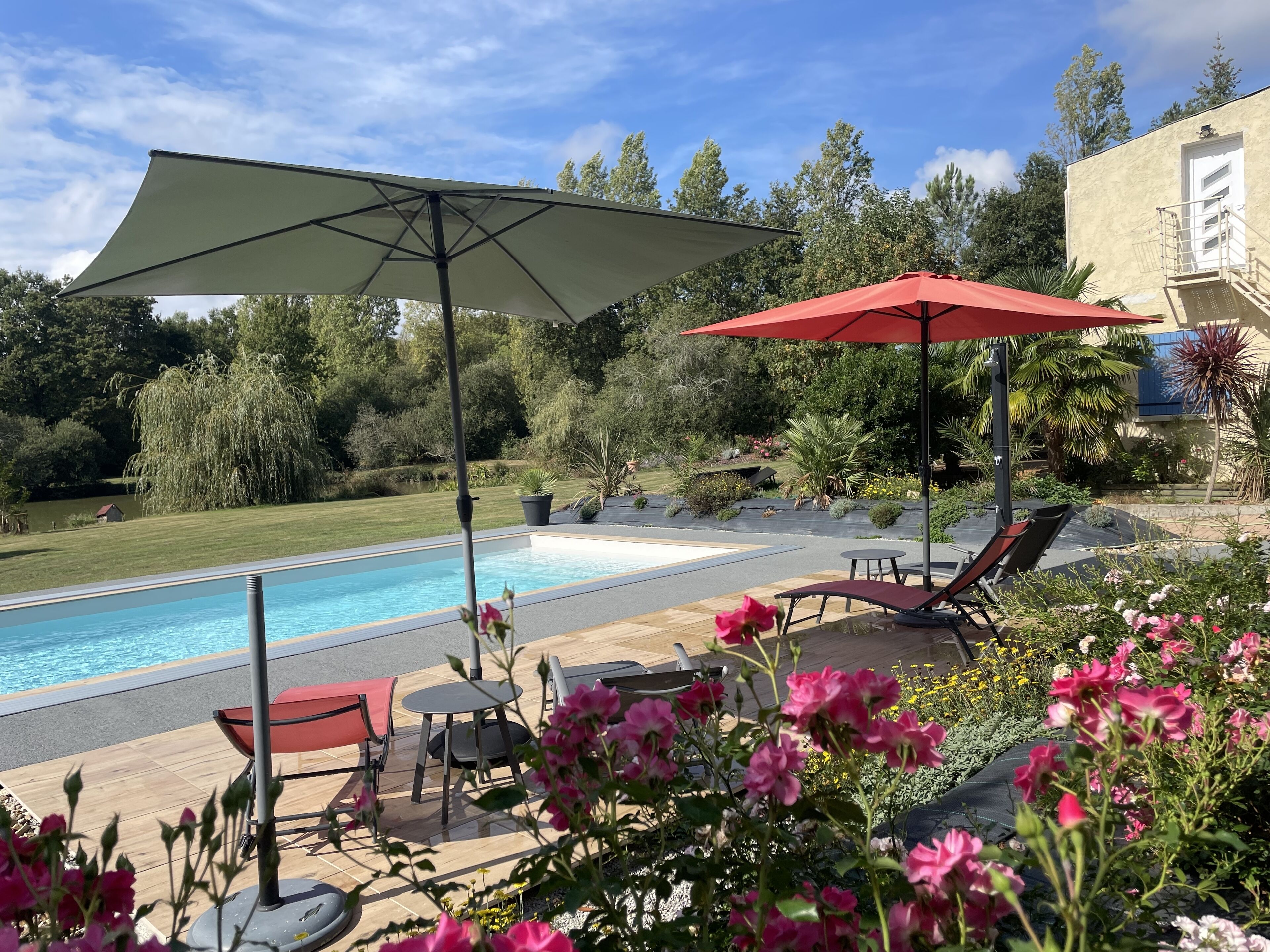 Piscine extérieure, piscine chauffée