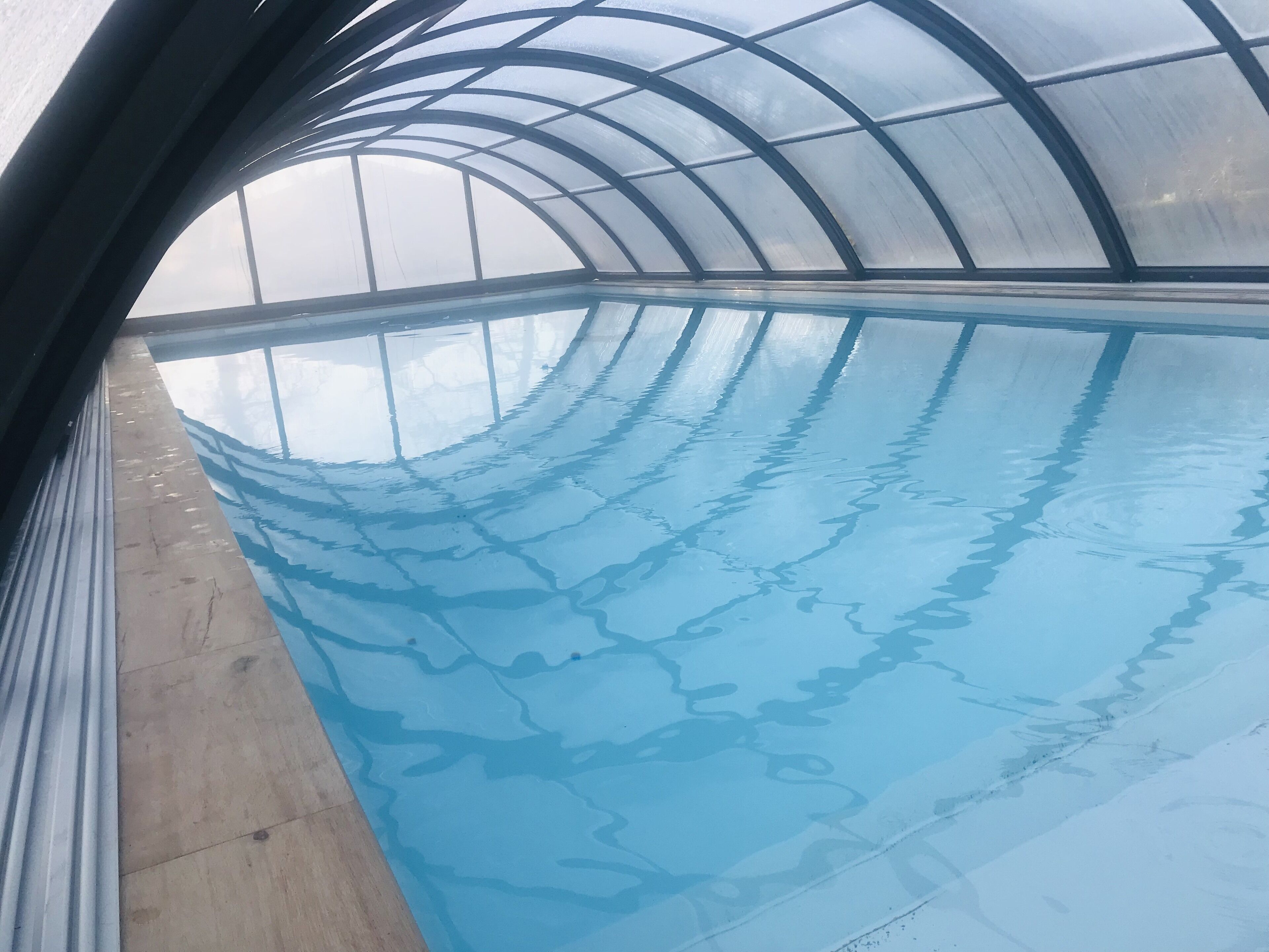 Piscine extérieure, piscine chauffée