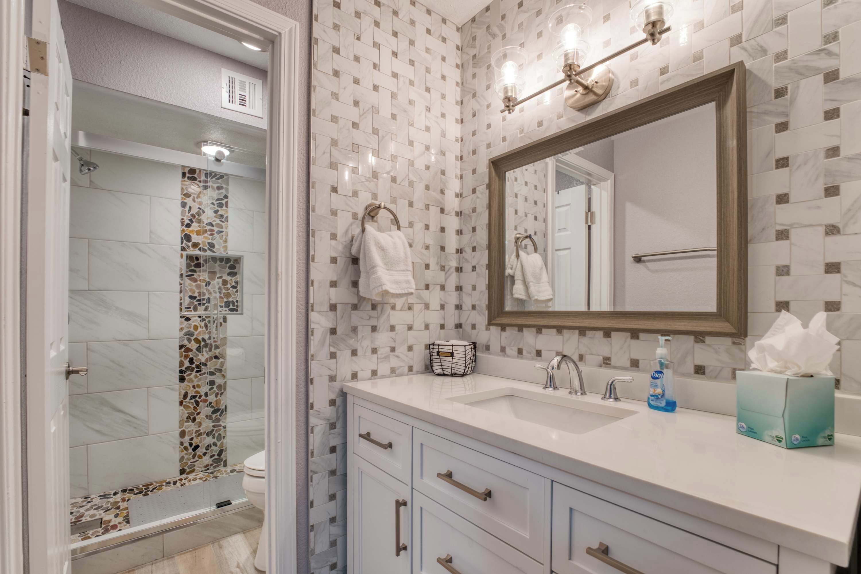 Condo, Multiple Beds, Balcony (Thomas Road Treasure) | Bathroom | Shower, hair dryer, towels