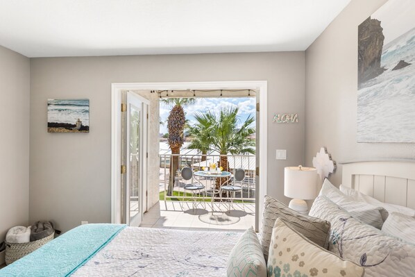 Condo, 1 Queen Bed with Sofa bed, Balcony, Pool View | 1 bedroom, iron/ironing board, travel crib, free WiFi