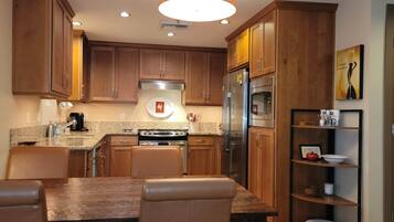 Microwave, stovetop, dishwasher, spices