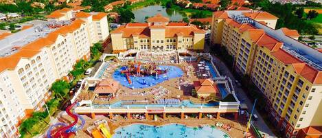 屋外プール、温水プール