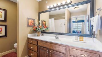 Townhome, Multiple Beds, Balcony (The Hogue Penthouse) | Bathroom | Hair dryer, towels