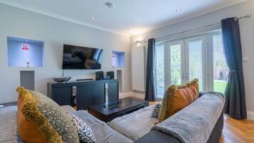 Smart TV, video games, DVD player, books